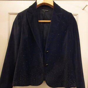 Supply & Demand - Women's Black Blazer - Crystal Accents - Sz L